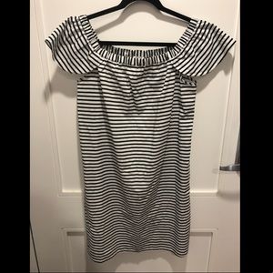 J. Crew Factory Printed Off Shoulder Dress